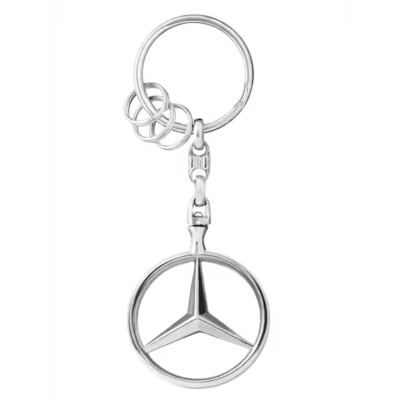 Genuine Mercedes-Benz Key Ring, Brussels, Silver or Gold