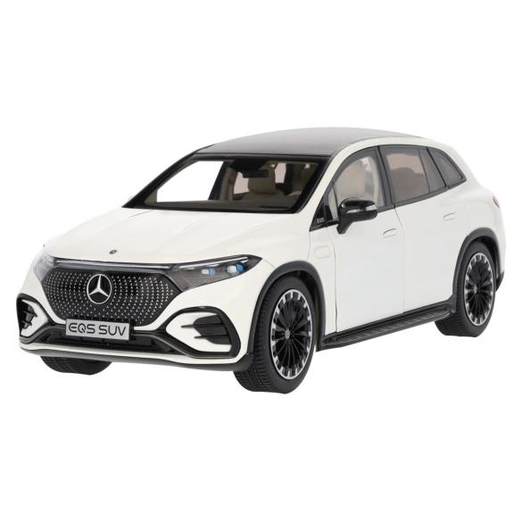 Mercedes-Benz 1:18 Model car EQS SUV X296 AMG Line manufaktur diamond white B66960590 Review
