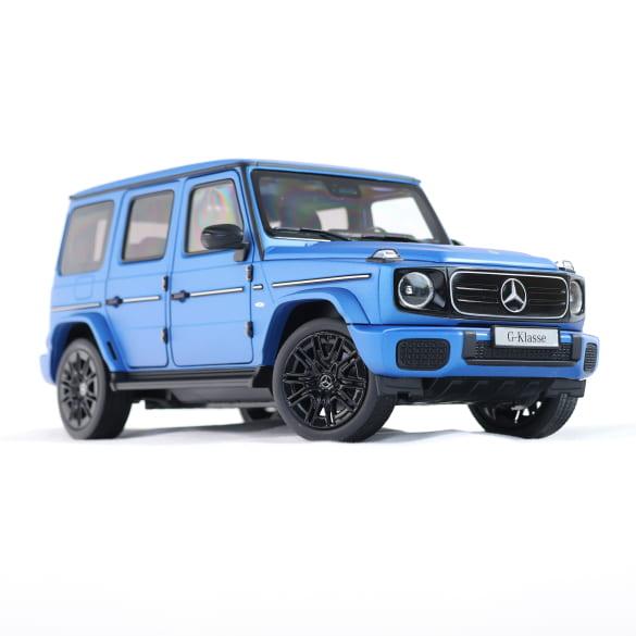 Mercedes-Benz 1:18 scale model car G-Class N465 south sea blue magno EQ Technology B66960664 Review