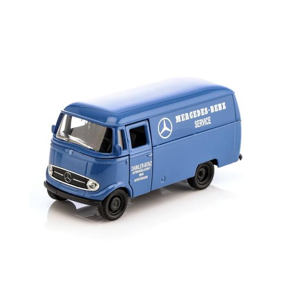 Mercedes-Benz 1:38 Pullback model car L 319 Workshop Van Blue B66057581 Review