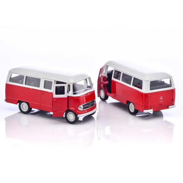 Mercedes-Benz 1:38 Pullback model car O 319 Omnibus Oldtimer red B66058020 Review
