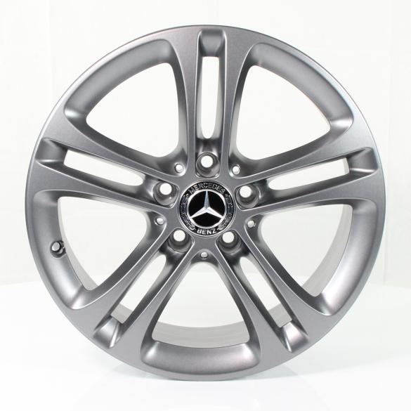 Mercedes-Benz 17 inch rim set B-Class W247 5-twin-spoke-wheel grey A17740104007X68-247 Review