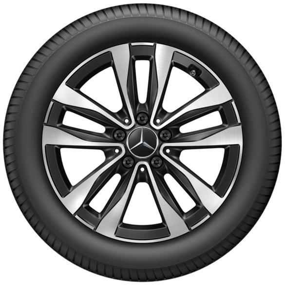 Mercedes-Benz 17 inch rim set C-Class 206 5-spoke wheel black high-sheen A2064016000-7X23 Review
