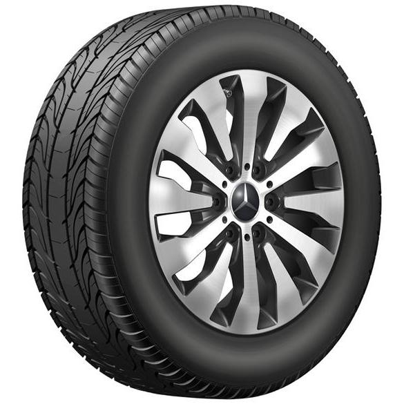 Mercedes-Benz 17 inch rim set Sprinter BR907 12-spoke black high-sheen aero A90740159007X23-B Review
