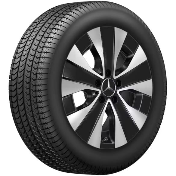 Mercedes-Benz 17 inch winter wheels EQV W447 complete wheel set black aero Q44019141008-9A Review