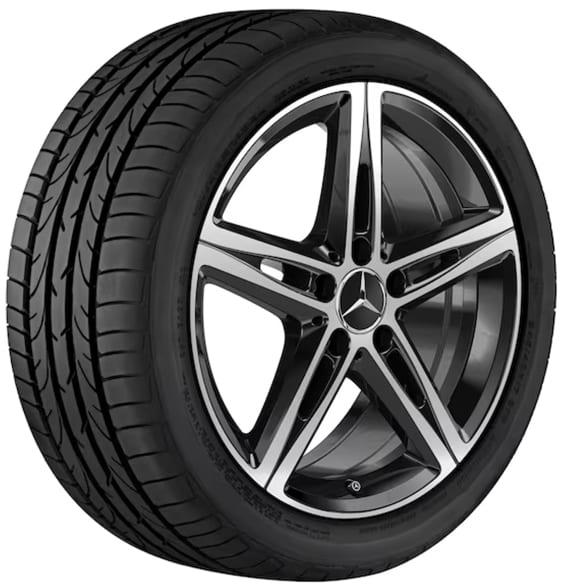 Mercedes-Benz 18 inch summer wheels black 5-spokes Hankook Q44024311003A-Set Review