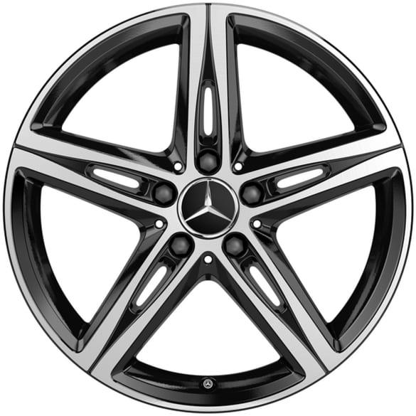 Mercedes-Benz 18 inch wheels CLA C118 X118 5-spoke black A1774010700 7X23-118 Review