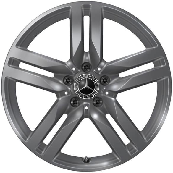 Mercedes-Benz 18-inch wheels GLB X247 tremolit grey 5-double-spokes A2474015100 7X28-GLB Review