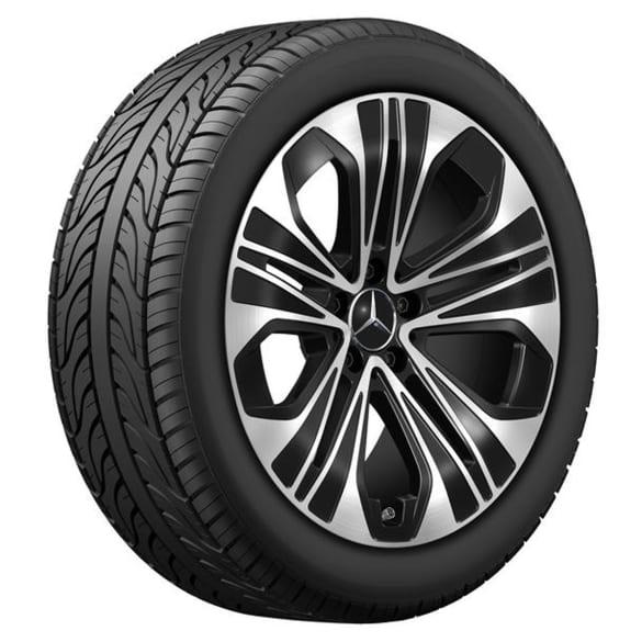 Mercedes-Benz 19 inch summer wheels E-Class W214 S214 black 5-spokes Continental Q44024111122A/Q44024111029A Review