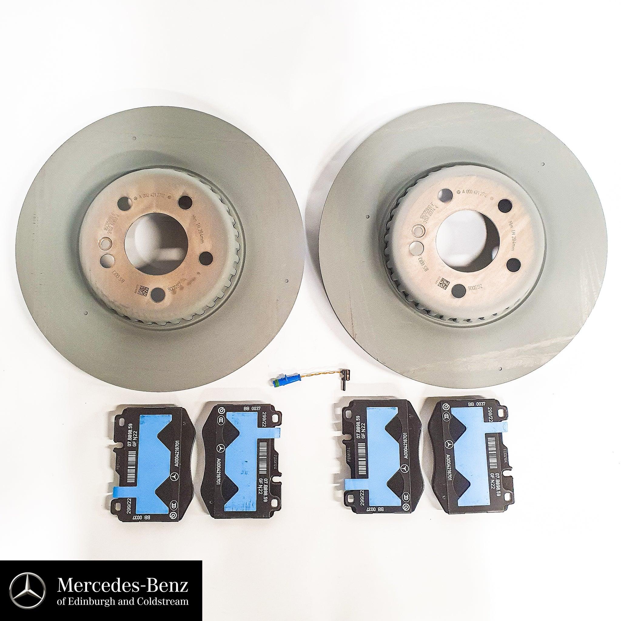 Genuine Mercedes-Benz Front Brake Discs, Pads & Wear Sensor E Class 213