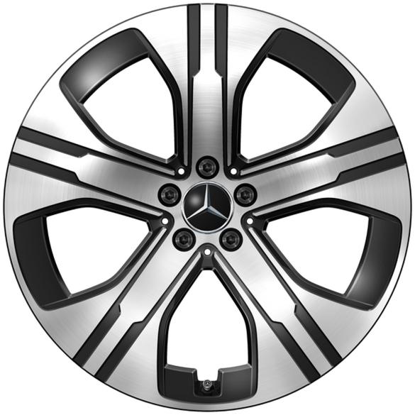 Mercedes-Benz 21 inch wheels EQE SUV X294 5-spoke Aero silver black A2944011000 7X23-X294 Review