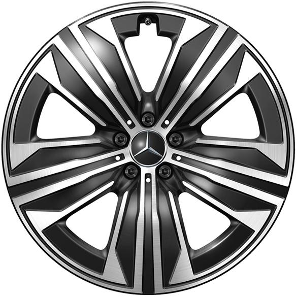 Mercedes-Benz 21-inch wheels EQS SUV X296 black 5-spokes A2964010500 7X23-B Review