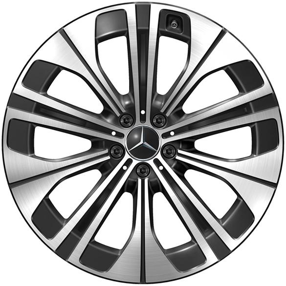 Mercedes-Benz 21-inch wheels EQS SUV X296 multi-spokes black A2964011200 7X23-B Review