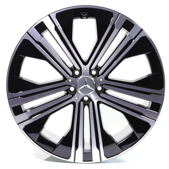 Mercedes-Benz 22 inch wheels EQS V297 black high-sheen 5-double-spoke A2974011200 7X23-B Review