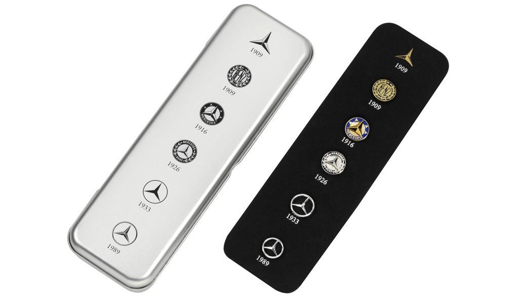 Genuine Mercedes-Benz Historic Star Pin Set