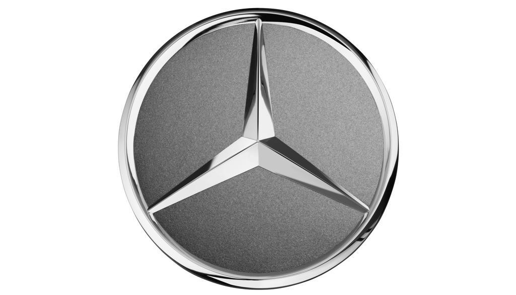 Genuine Mercedes-Benz Wheel Trim Cover - Hub Cap Star - Grey
