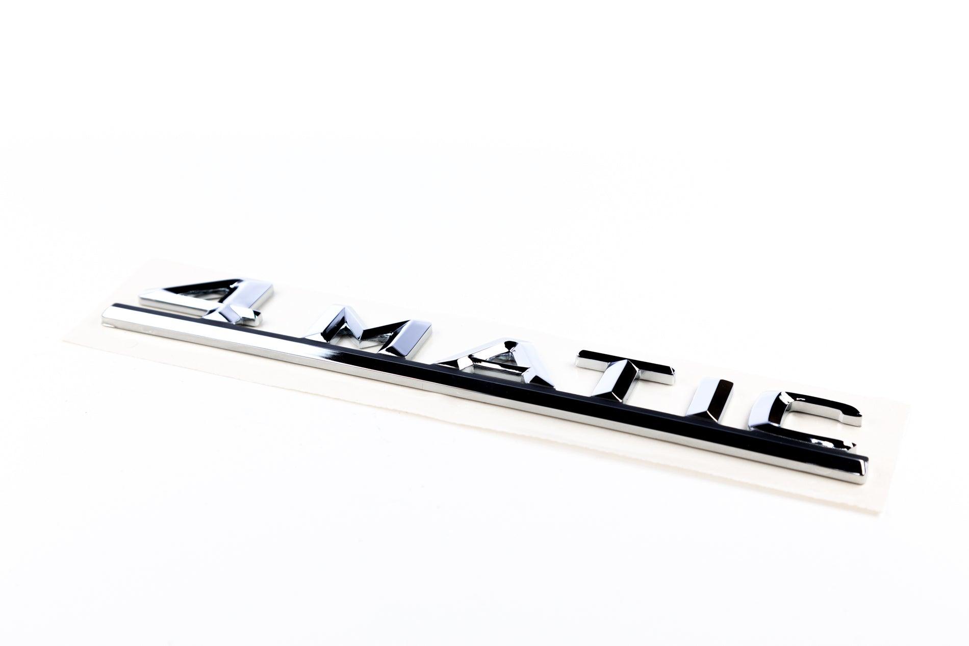 Mercedes-Benz Model Badge On Rear Panel Door;To Be Glued "4 Matic".
