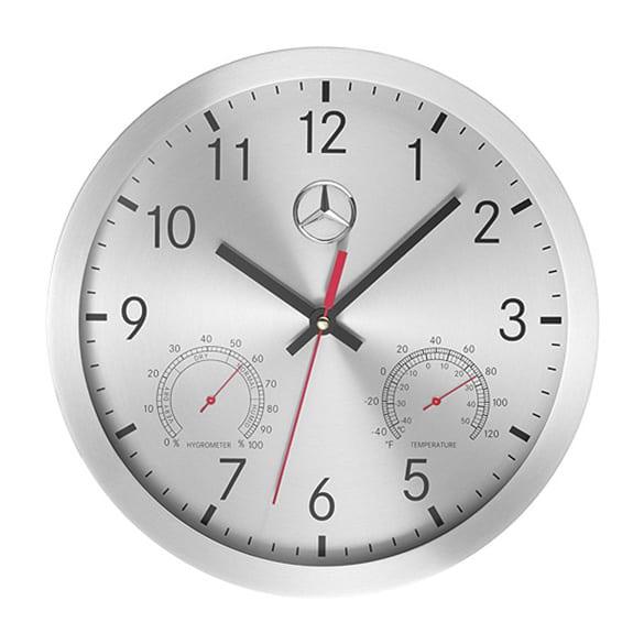 Mercedes-Benz Wall clock with thermometer & hygrometer quartz Collection B67870476 Review