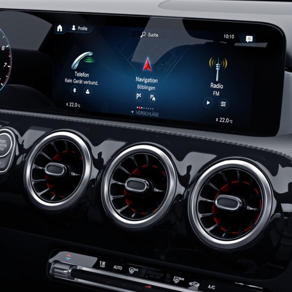 Mercedes-Benz Air vents turbine look with ring coral red A-Class W177/V177 Turbinenoptik-Luftduesen-silber-rot-177 Review