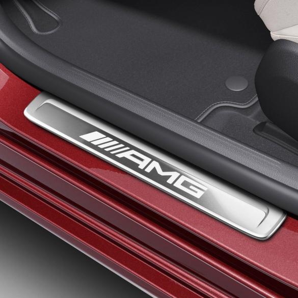 Mercedes-Benz AMG door sill cover silver/white C-Class 206 A2066805305 Review