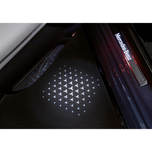 Mercedes-Benz Animated surrounding area lighting star pattern LCD projector EQS SUV X296 A2238208905-X296 Review