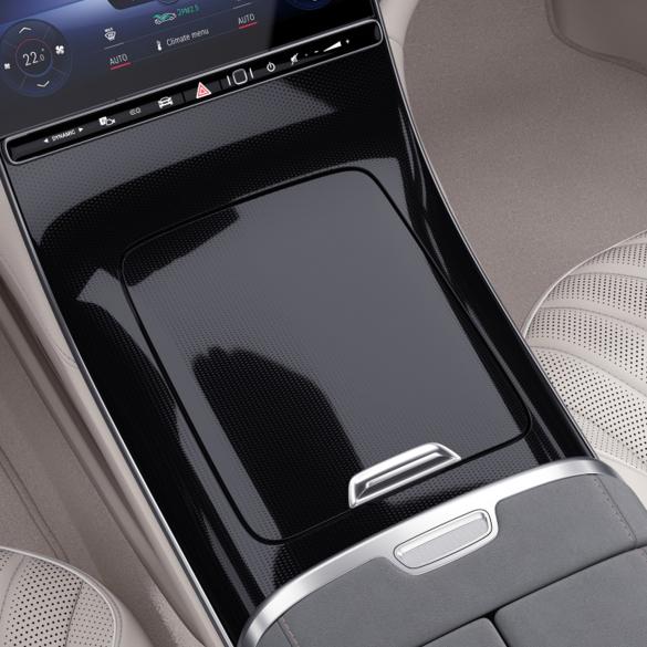 Mercedes-Benz Center console cover fine structure optic black EQS V297 EQS-Feinstrukturoptik-schwarz-Mittelkonsole Review