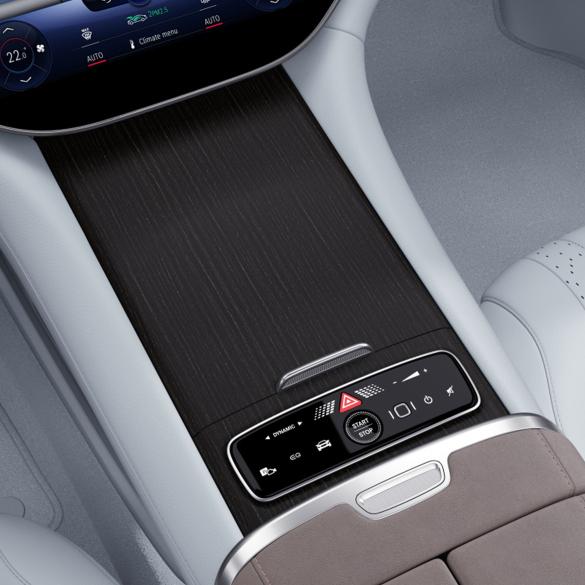 Mercedes-Benz Center console cover wood lime anthracite EQE V295 EQE-linde-line-Mittelkonsole Review