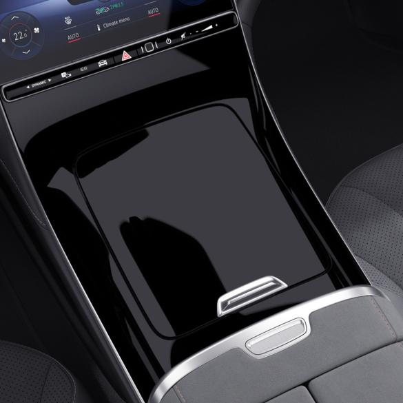 Mercedes-Benz Center console high gloss black EQE V295 EQE-Hochglanz-schwarz-Mittelkonsole Review
