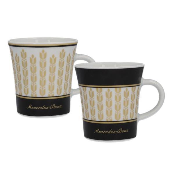 Mercedes-Benz Coffee cups porcelain 2-piece set black white gold 300ml B66042027 Review