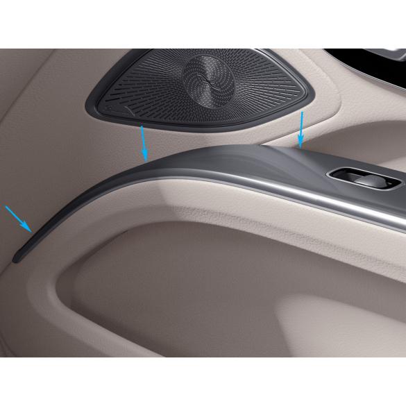 Mercedes-Benz Decorative element doors interior anthracite EQS V297 Zierelement-EQS Review