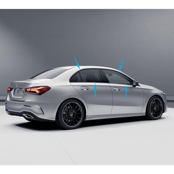 Mercedes-Benz Trim strips Windows Doors Night package black A-Class V177 Sedan Bordkantenzierstäbe-Night-V177 Review