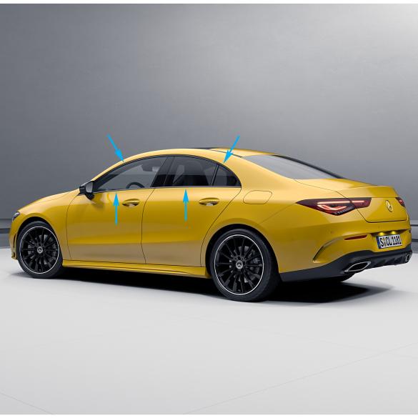 Mercedes-Benz Trim strips Windows Doors Night package black CLA C118 Coupe Bordkantenzierstäbe-Night-C118 Review