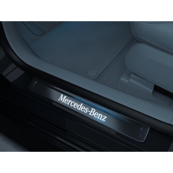 Mercedes-Benz Door sill trims front illuminated lettering stainless steel EQS SUV X296 A2976801600-EQS-X296 Review