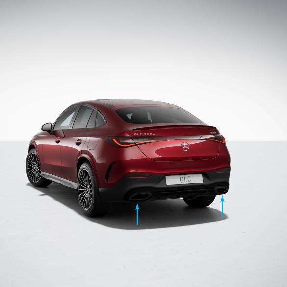 Mercedes-Benz Exhaust tips night package GLC Coupe C254 black glossy A25488583/8400-C254-schwarz Review