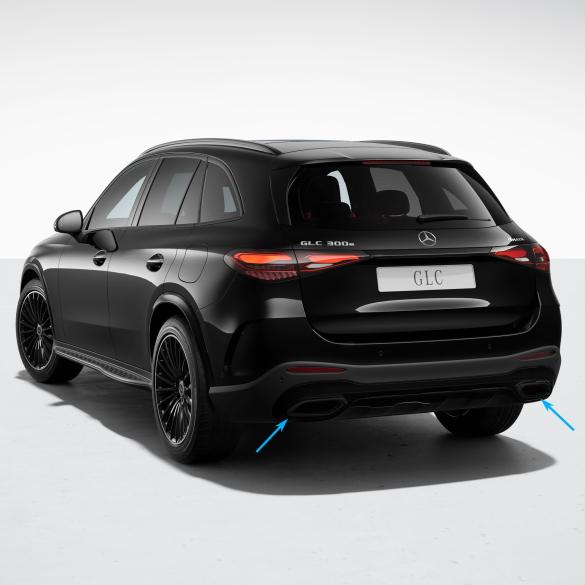 Mercedes-Benz Exhaust tips night package GLC SUV X254 black glossy A25488583/8400-schwarz Review