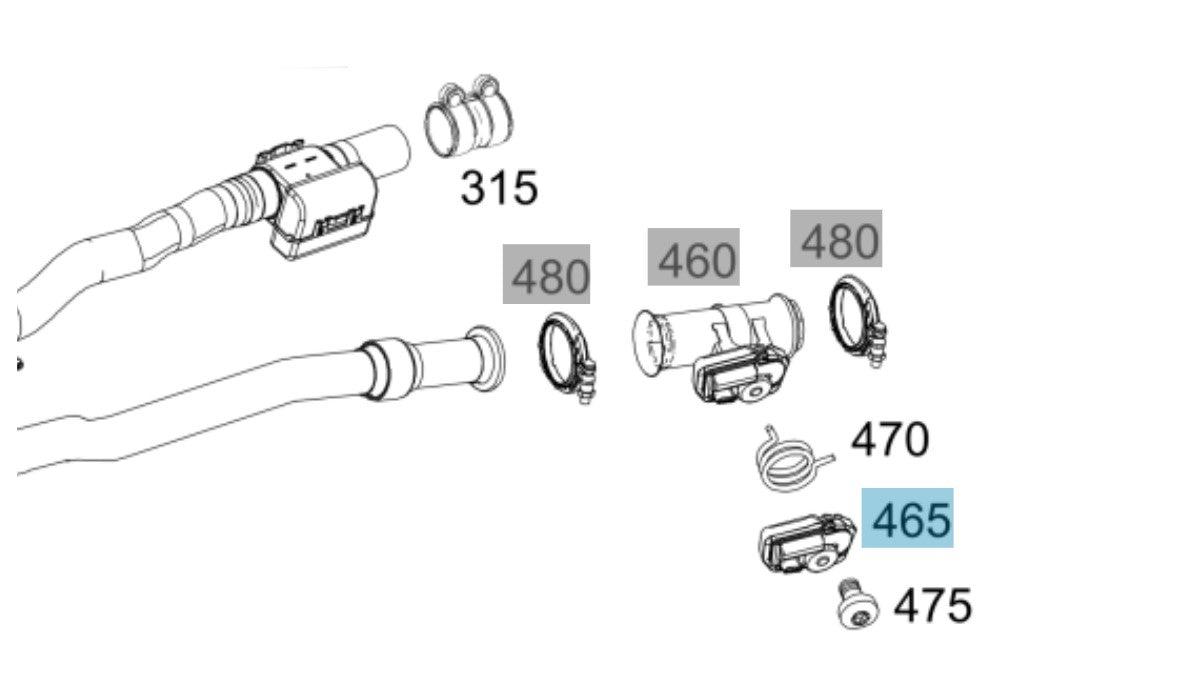 Genuine Mercedes-Benz Exhaust Gas Flap Controller
