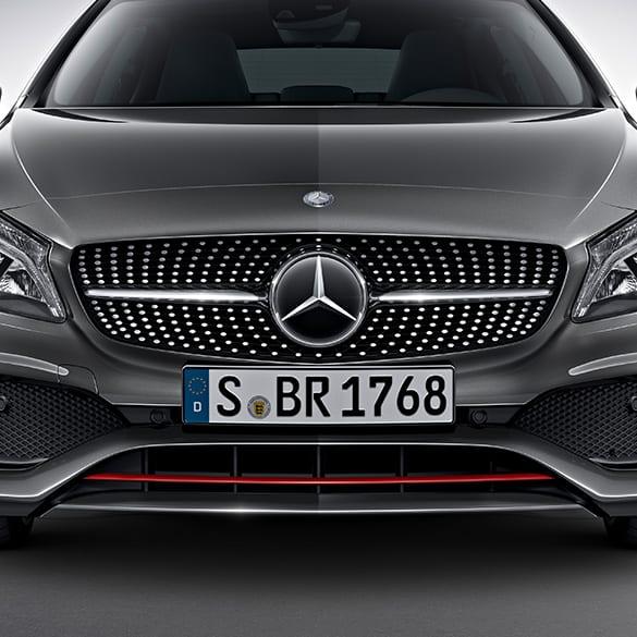 Mercedes-Benz A 250 Sport facelift front grill with red trim A-Class W176 W176facelift-Gitter-250 Review