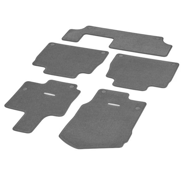 Mercedes-Benz Floor mats velours GLE SUV V167 with 3rd row of seats 5-piece grey A1676800404 7P92 Review