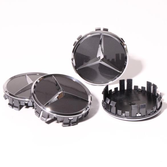 Mercedes-Benz wheel hub cap set 71.8mm tantal grey A00040027007519-B Review