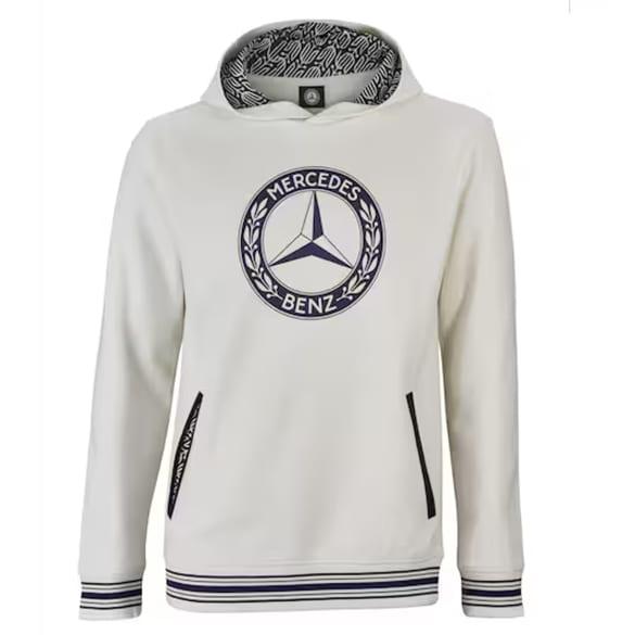 Mercedes-Benz Hoodie unisex White Navy Modern Fit size XS B66041774 Review