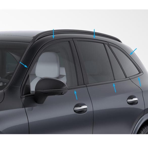 Mercedes-Benz Kerb trim bars Window surround black GLC X254 Zierstäbe-schwarz-X254 Review