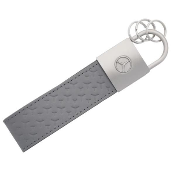 Mercedes-Benz Key fob Upcycling star silver-grey cowhide B66959377 Review