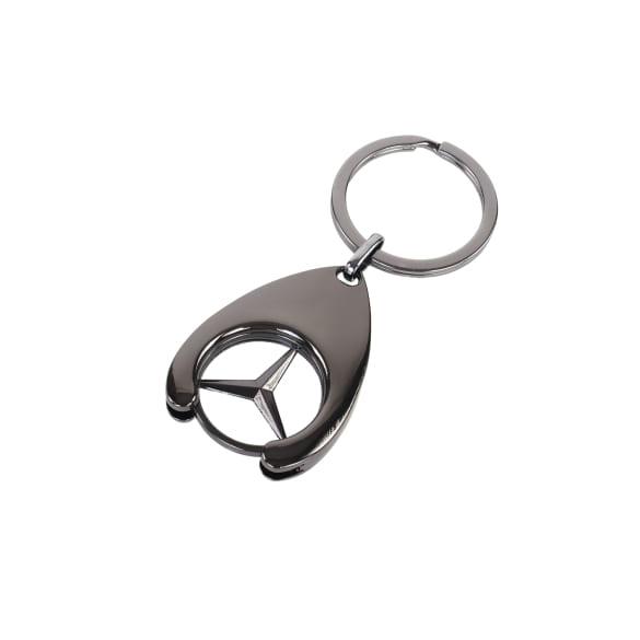 Mercedes-Benz Keychain shopping-chip Star black B66956287 Review