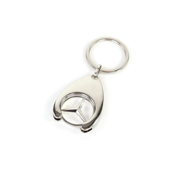Mercedes-Benz Keychain shopping-chip Star silver chrome B66956082 Review