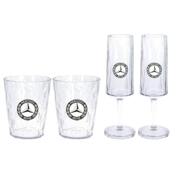Mercedes-Benz Koziol PETG glasses super glass set 4-piece dishwasher-safe B66041793 Review