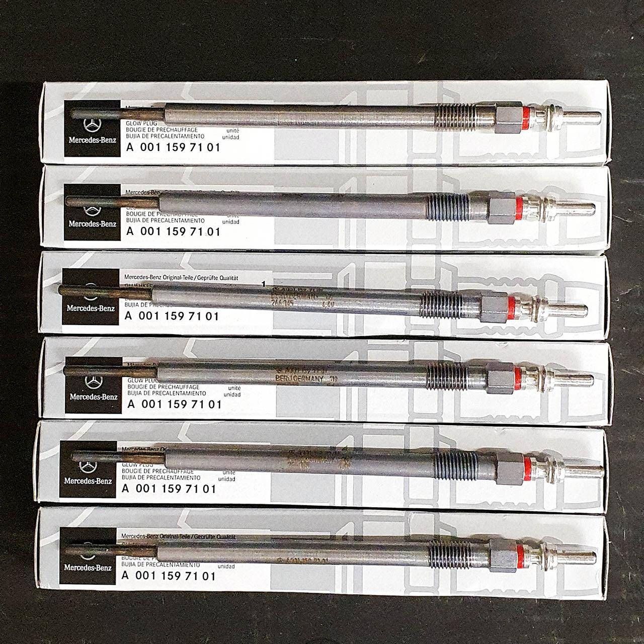 Genuine Mercedes-Benz OM642 V6 Diesel Glow Plugs - Set Of 6