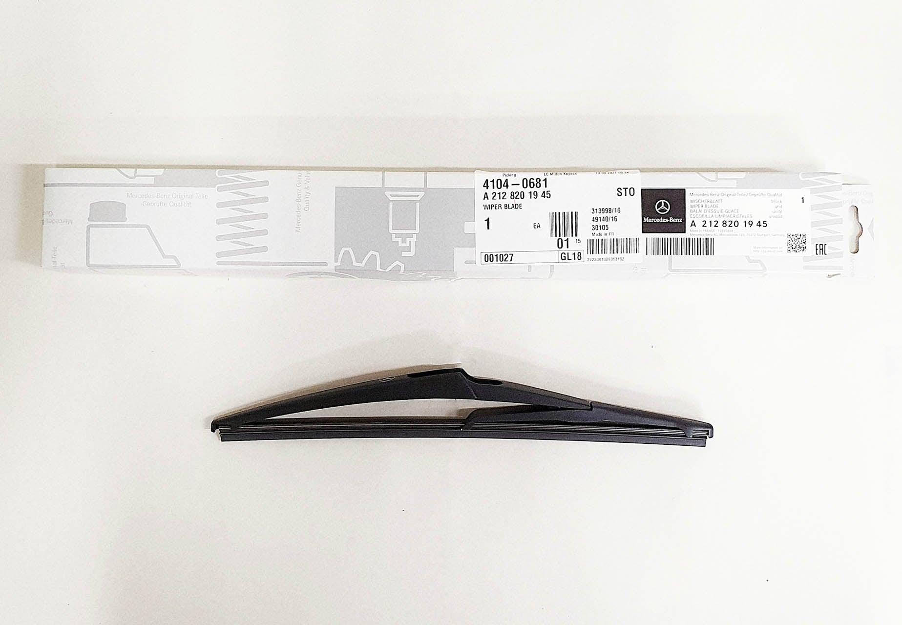 Genuine Mercedes-Benz E Class Rear Wiper Blade - 212 Models