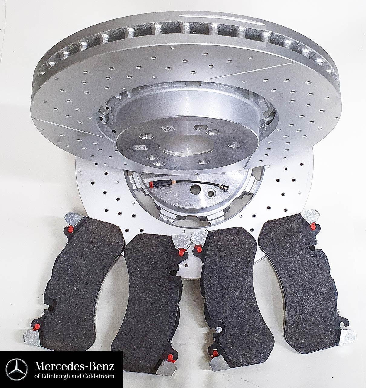 Genuine Mercedes-Benz AMG Front Brake Discs & Pads Set Of 2