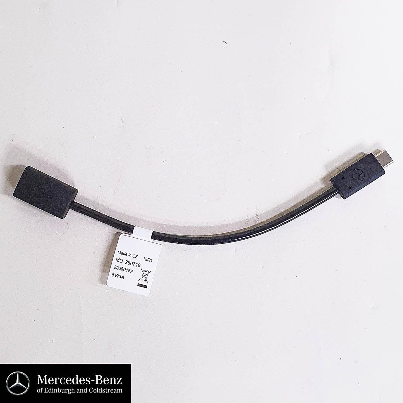 Genuine Mercedes-Benz Media Interface Adapter Cable USB To USB-C