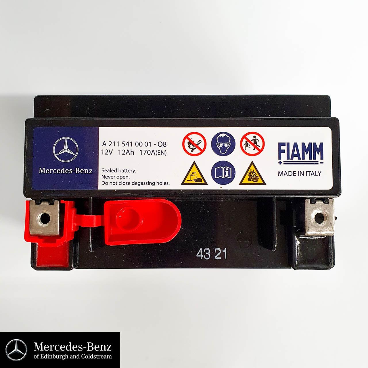 Genuine Mercedes-Benz Auxiliary Battery, Electrical System Battery 12V 12AH